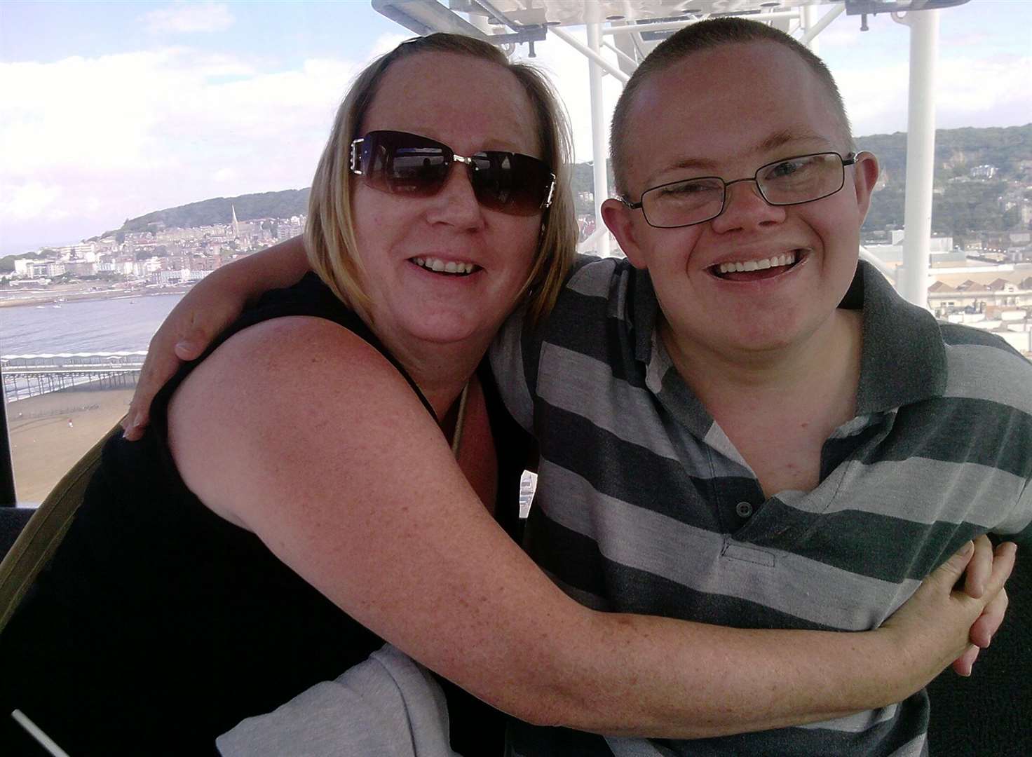 Dawn Harris and her son Jamie who has Down's syndrome
