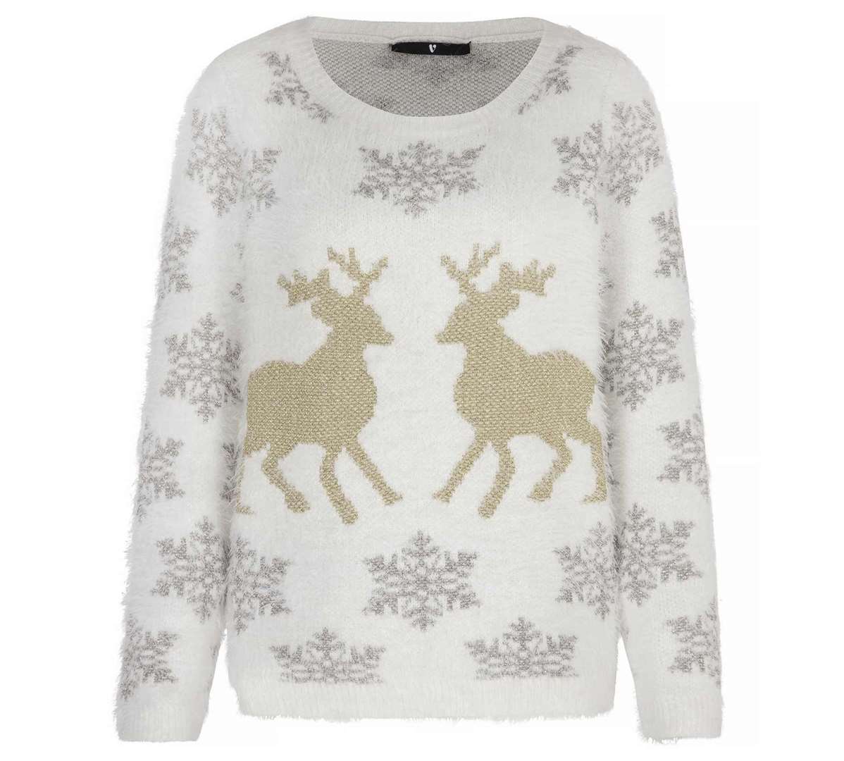 Sparkling Reindeer Fluffy Jumper, £30, available from Very.co.uk