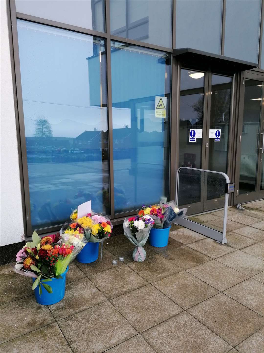 Floral tributes for Miss Moczulski. Picture: Dover Christ Church Academy