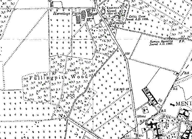An OS map from 1947 shows the area in Barming near Hermitage Lane was formally an orchard