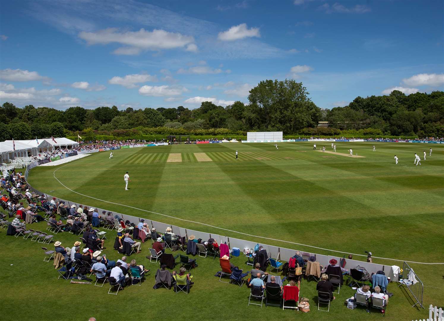 Kent take on Nottinghamshire at The Nevill Ground, Tunbridge Wells. Picture by: Ady Kerry