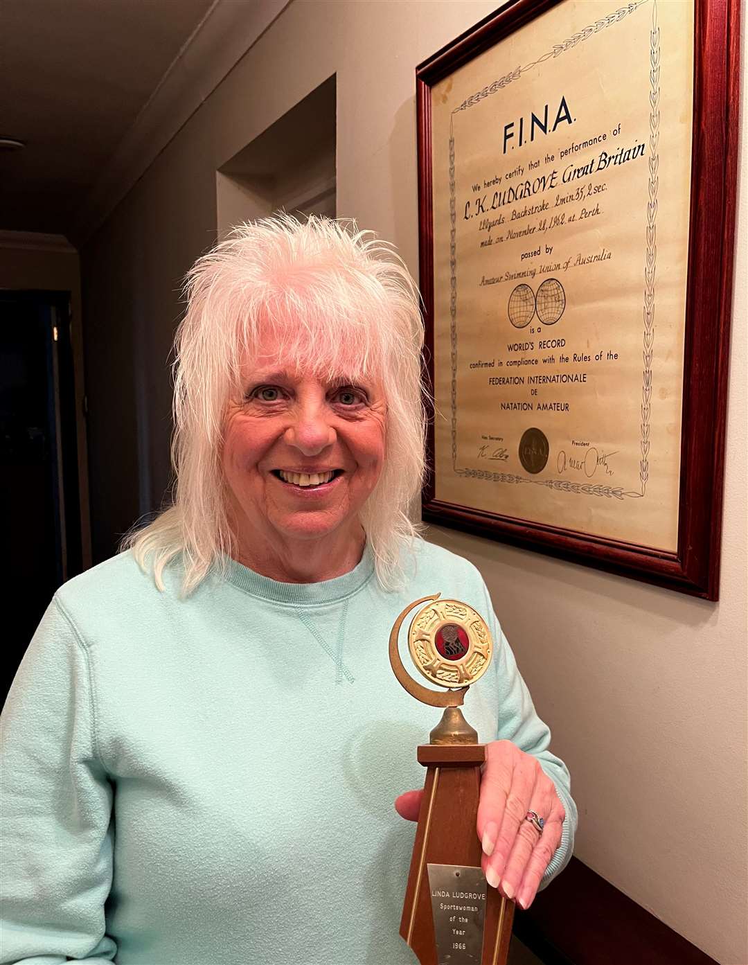 Linda Ludgrove won the Sports Writers Sportswomen of the Year in 1966