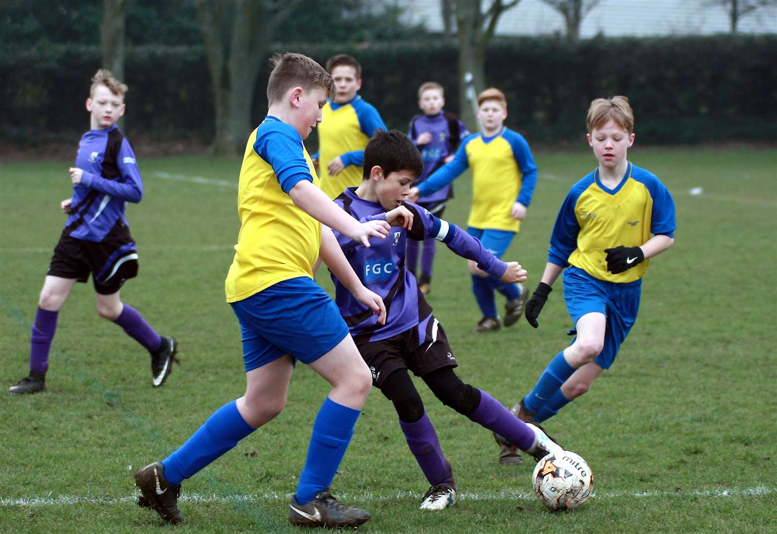 Anchorians Athletic under-12s take on Sheerness East Picture: Phil Lee