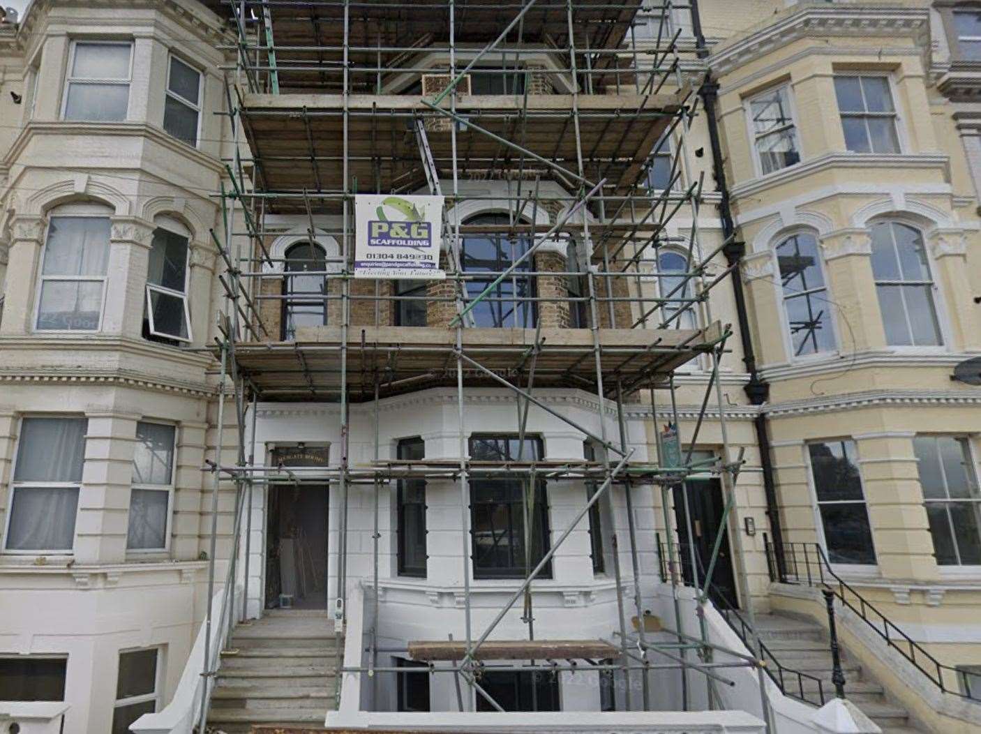 The property in Cliftonville was perviously derelict. Picture: Google