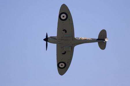 Flypast at the 70th anniversary celebration of the Battle of Britain at Capel-le-Ferne