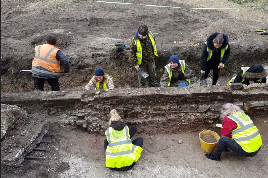 Dig at the Margate Caves site. Pic: Dan Thompson