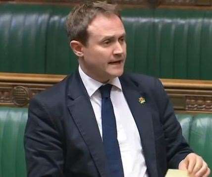 MP Tom Tugendhat speaking in Parliament. Picture: Parliament TV