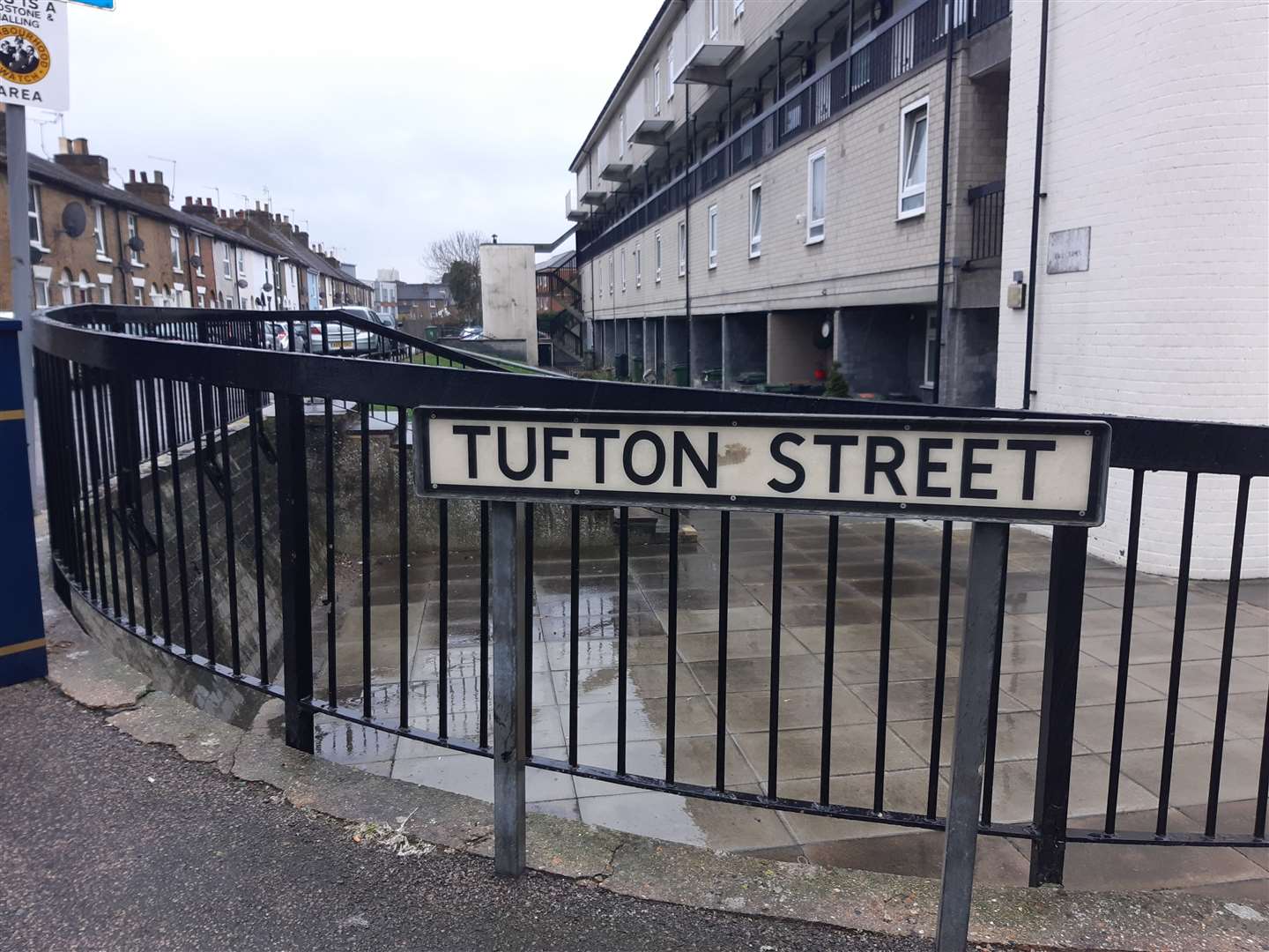 The flat in Tufton Street, where Mrs Rose lives
