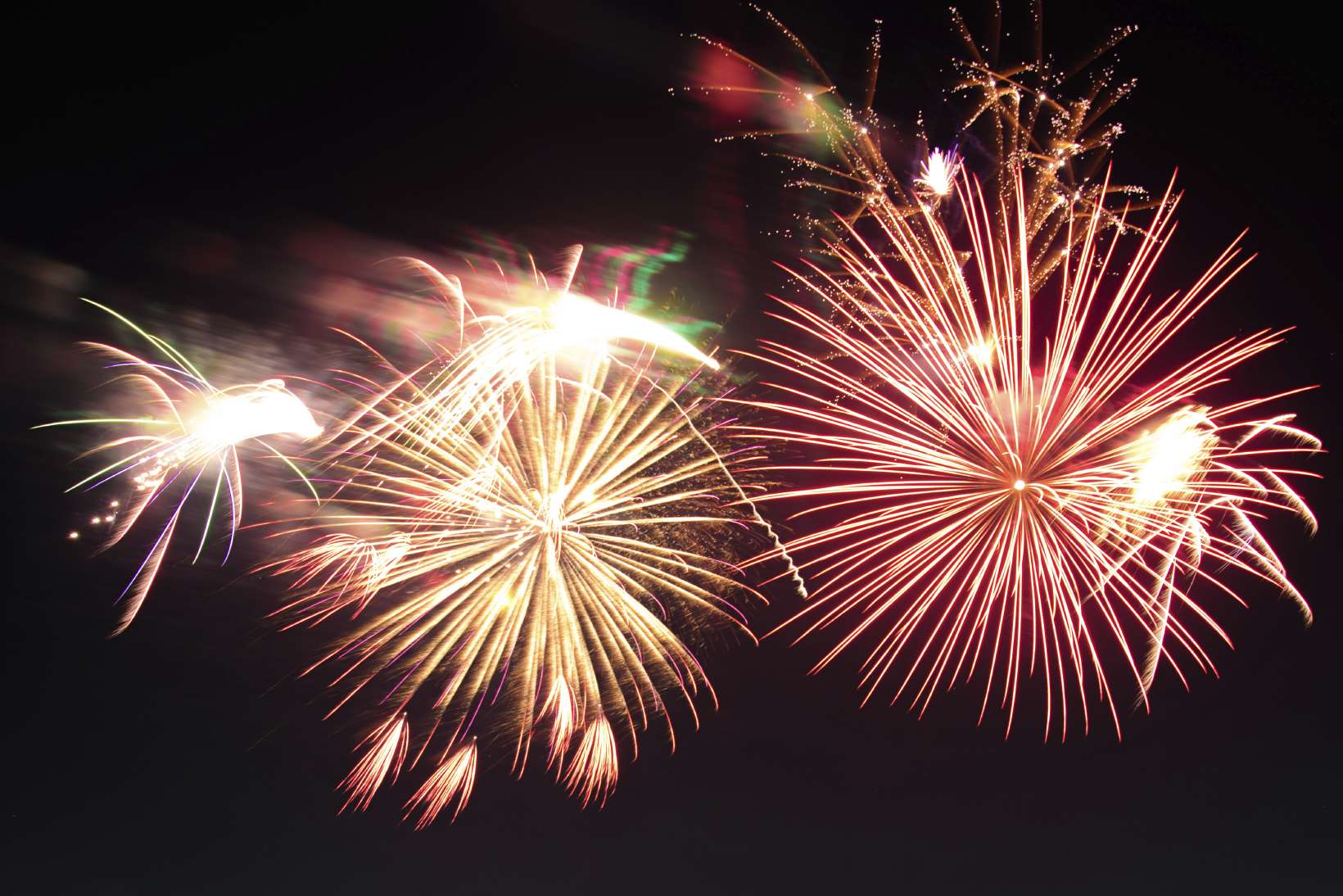 Fireworks displays are taking place across the county