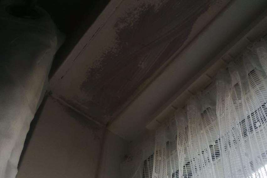 Mould and damp in Laura Aitcheson's flat in Godden Road