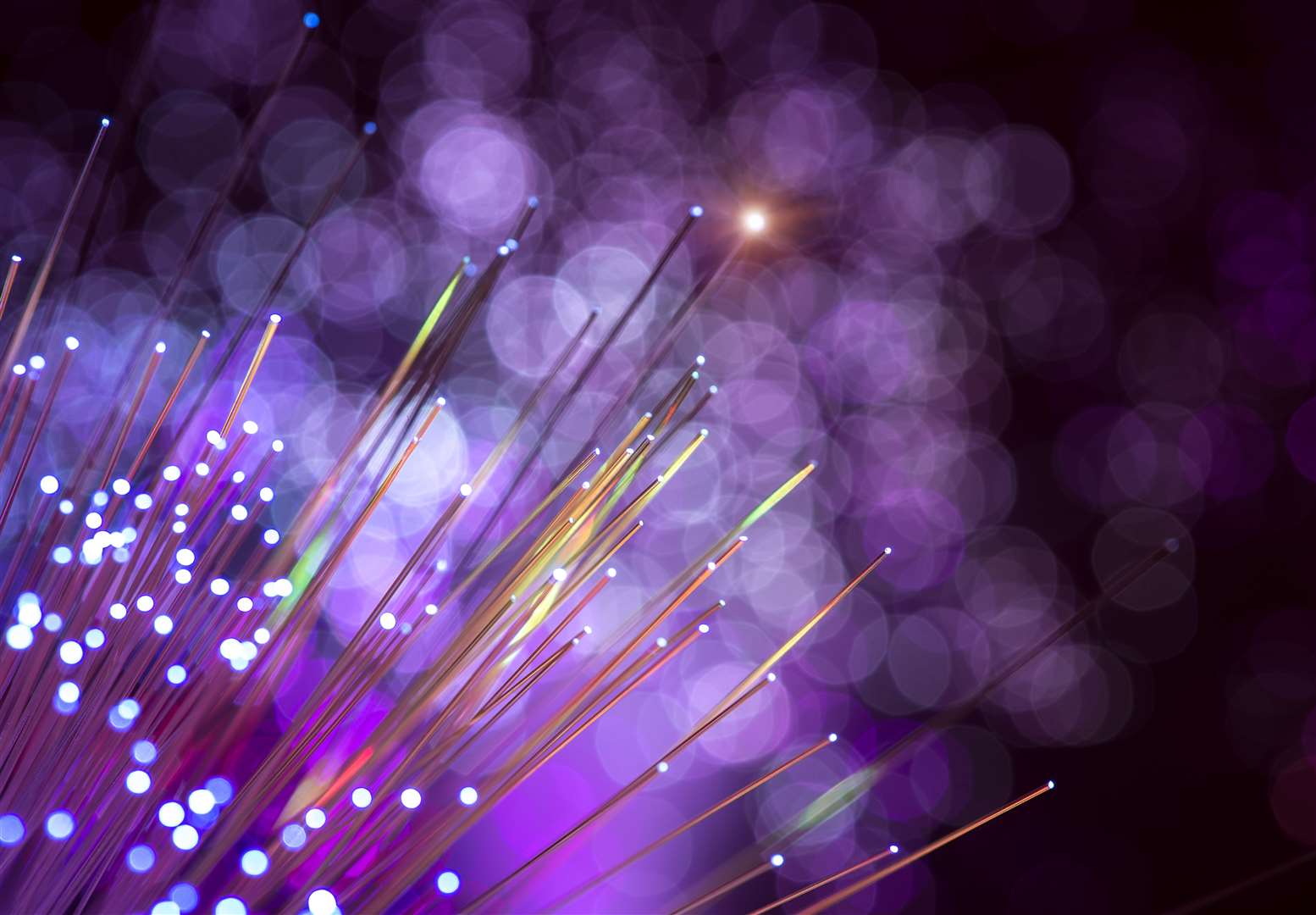 Fiber optic broadband. Stock Image