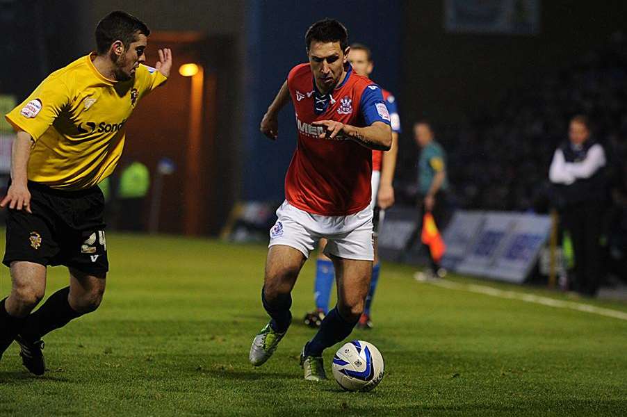 Joe Martin in action for Gillingham against Port Vale Picture: Barry Goodwin
