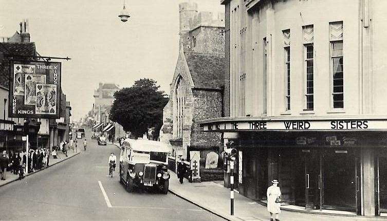 The Odeon Cinema in Sittingbourne High Street during the 1950s. Picture: HRGS