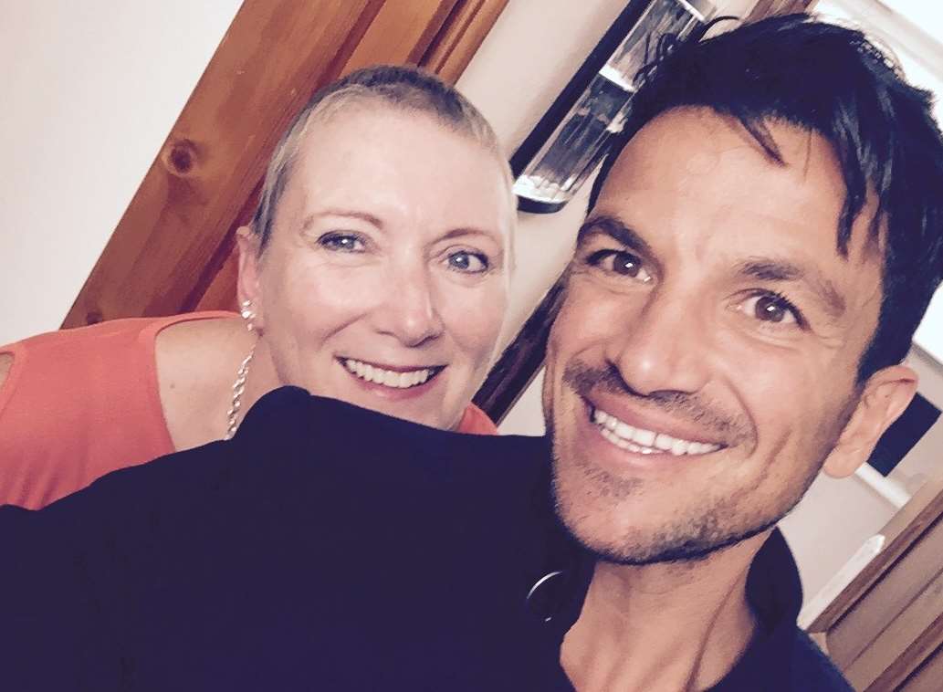 Tracey Sandy with Peter Andre