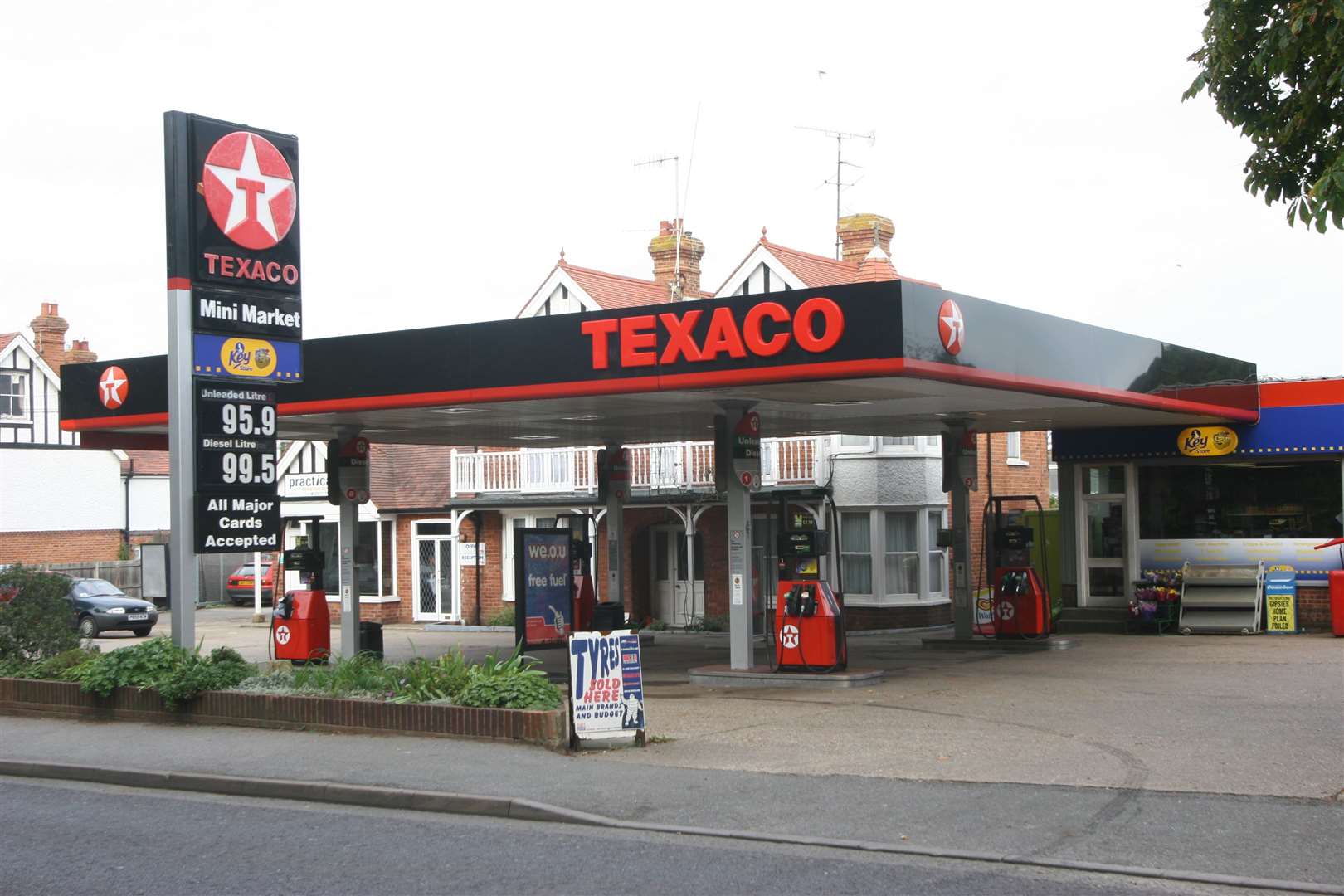 The former Texaco petrol station pictured in 2005
