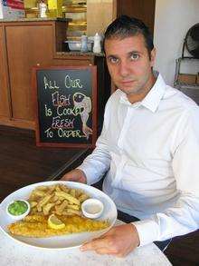 Hassan Hassan claims to have created fish and chips with just 260 calories