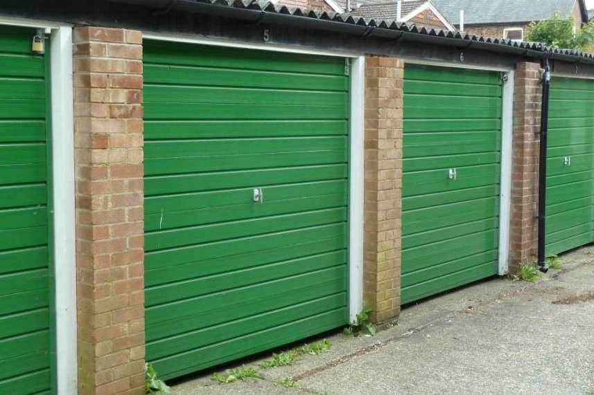 A lock-up garage in Crawley, West Sussex, used by Thomas Keateley