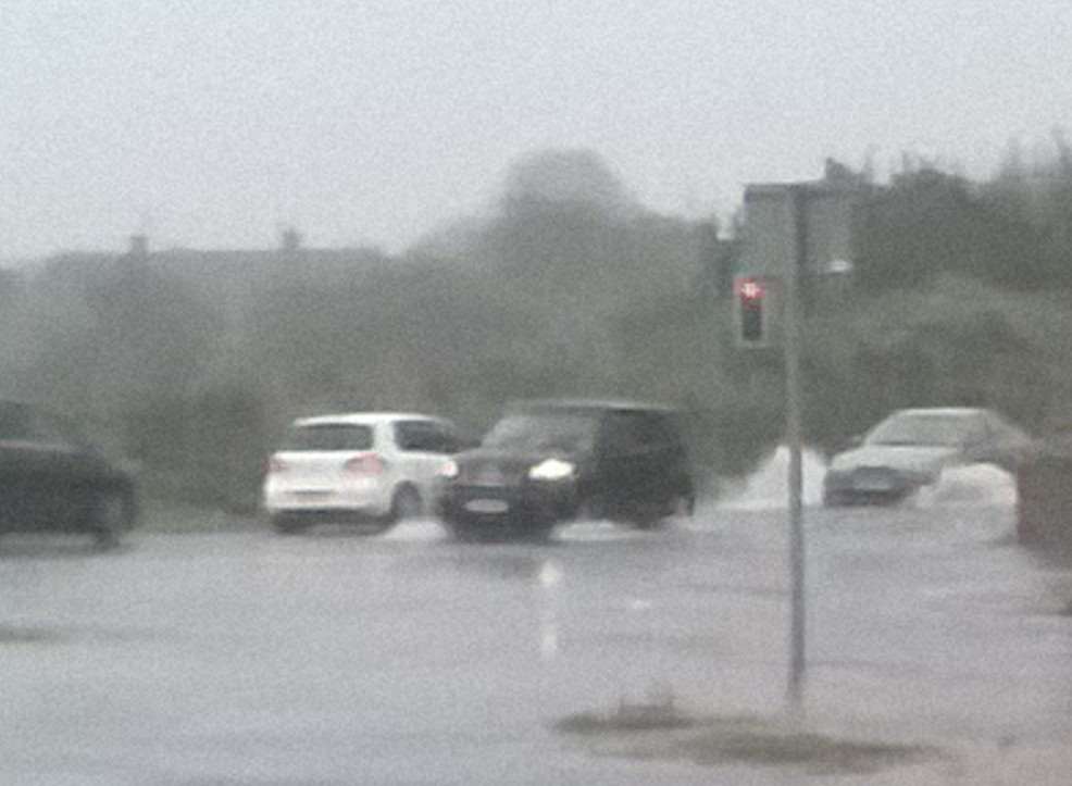 Quinton Road, Quinton became a river in flash floods today