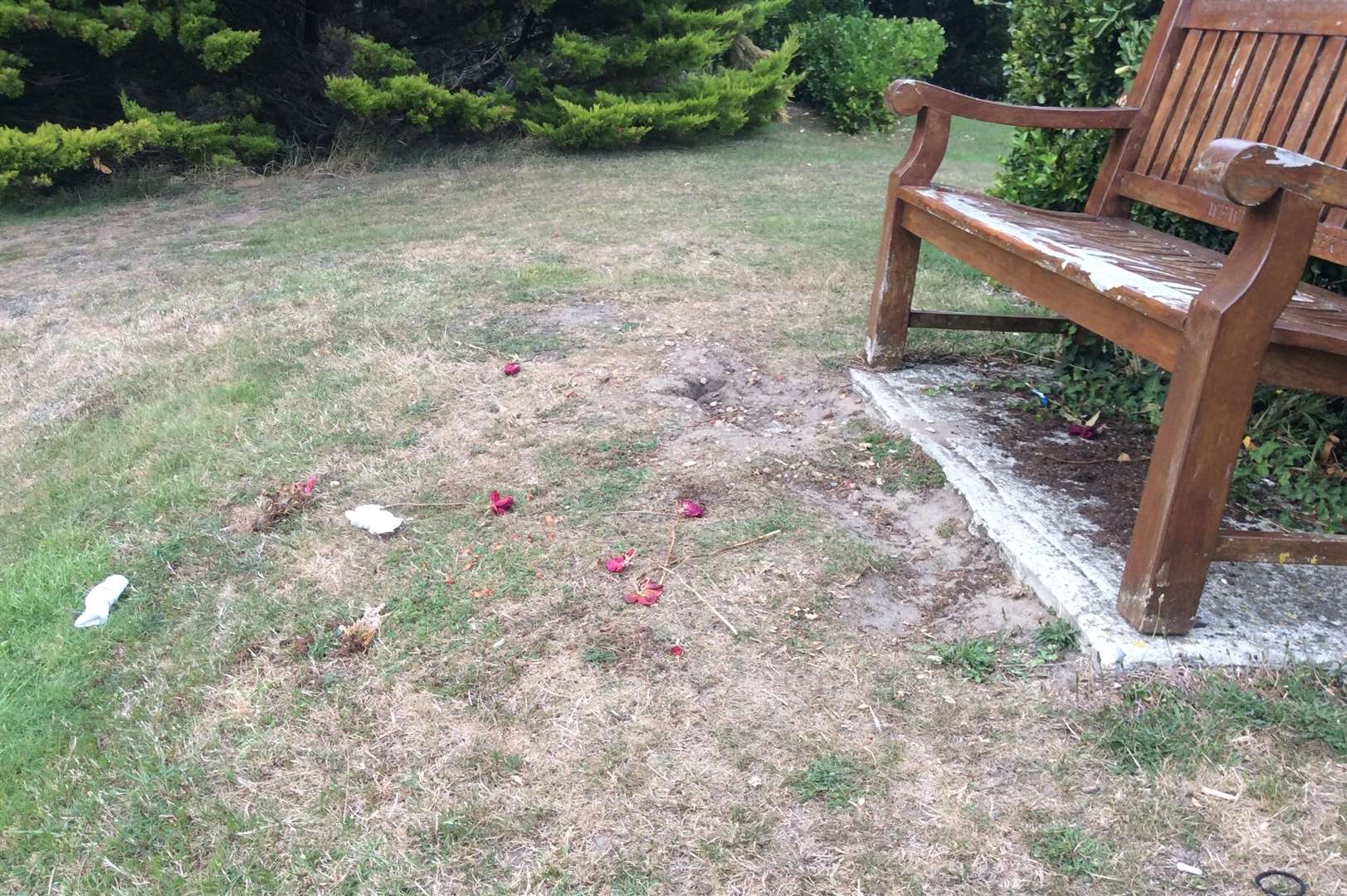 Complaints have been made following the spate of anti social behaviour at the Shorncliffe Military Cemetery