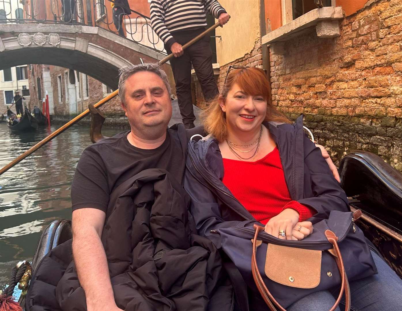 Matt Milne and wife Francesca enjoying a trip away together