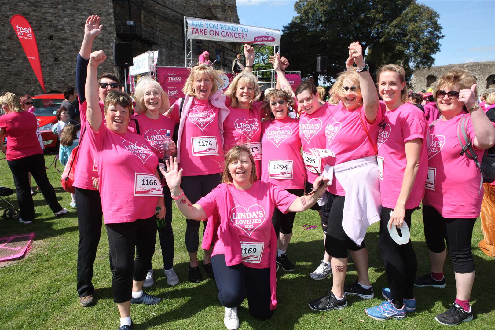 Linda's Lovelies took part in the Race for Life in Rochester