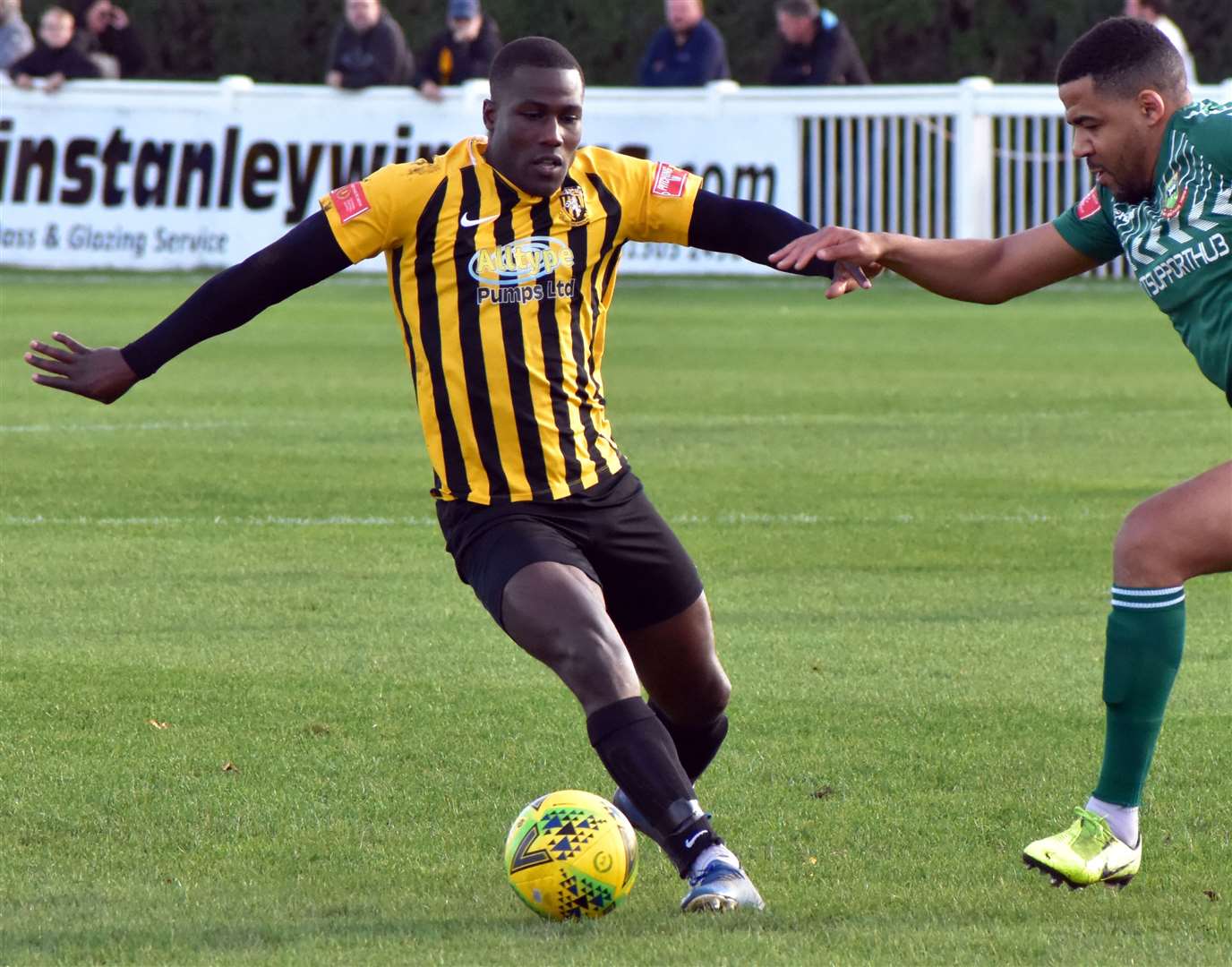 Ade Yusuff scored for Invicta as they lost to Maidstone United. Picture: Randolph File