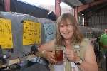 Event organiser Gill Keay at last year's Beer Festival