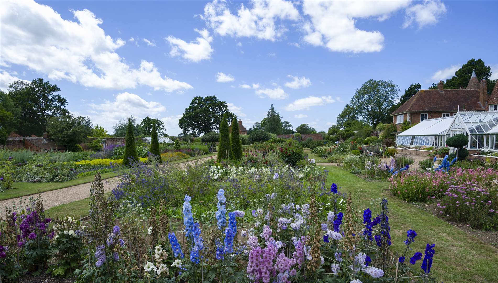 The Walled garden at Godinton is bursting with colour