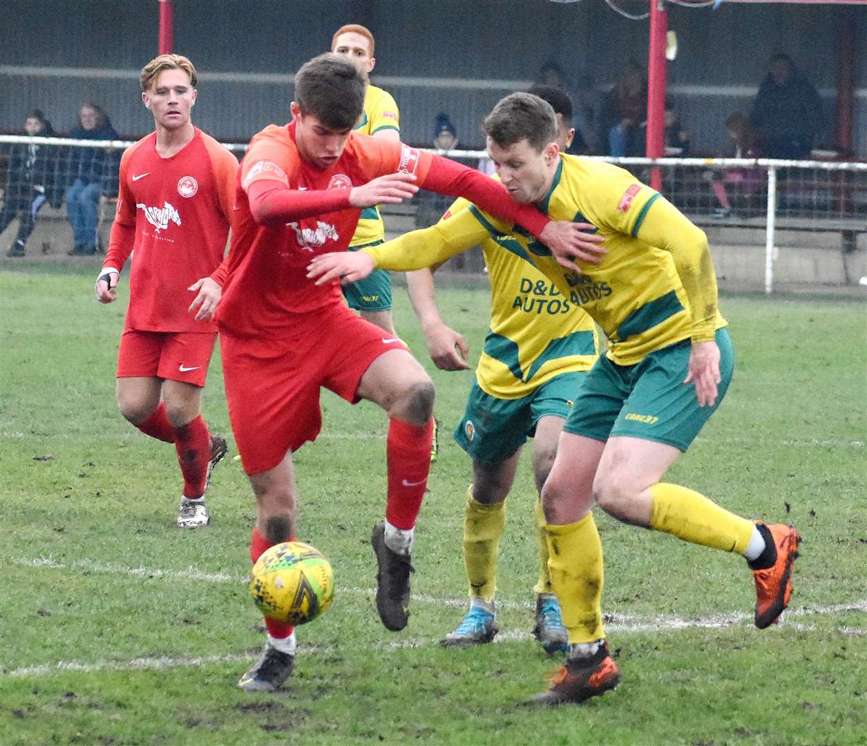 Hythe lost 2-1 at home to Ashford on Saturday Picture: Randolph File