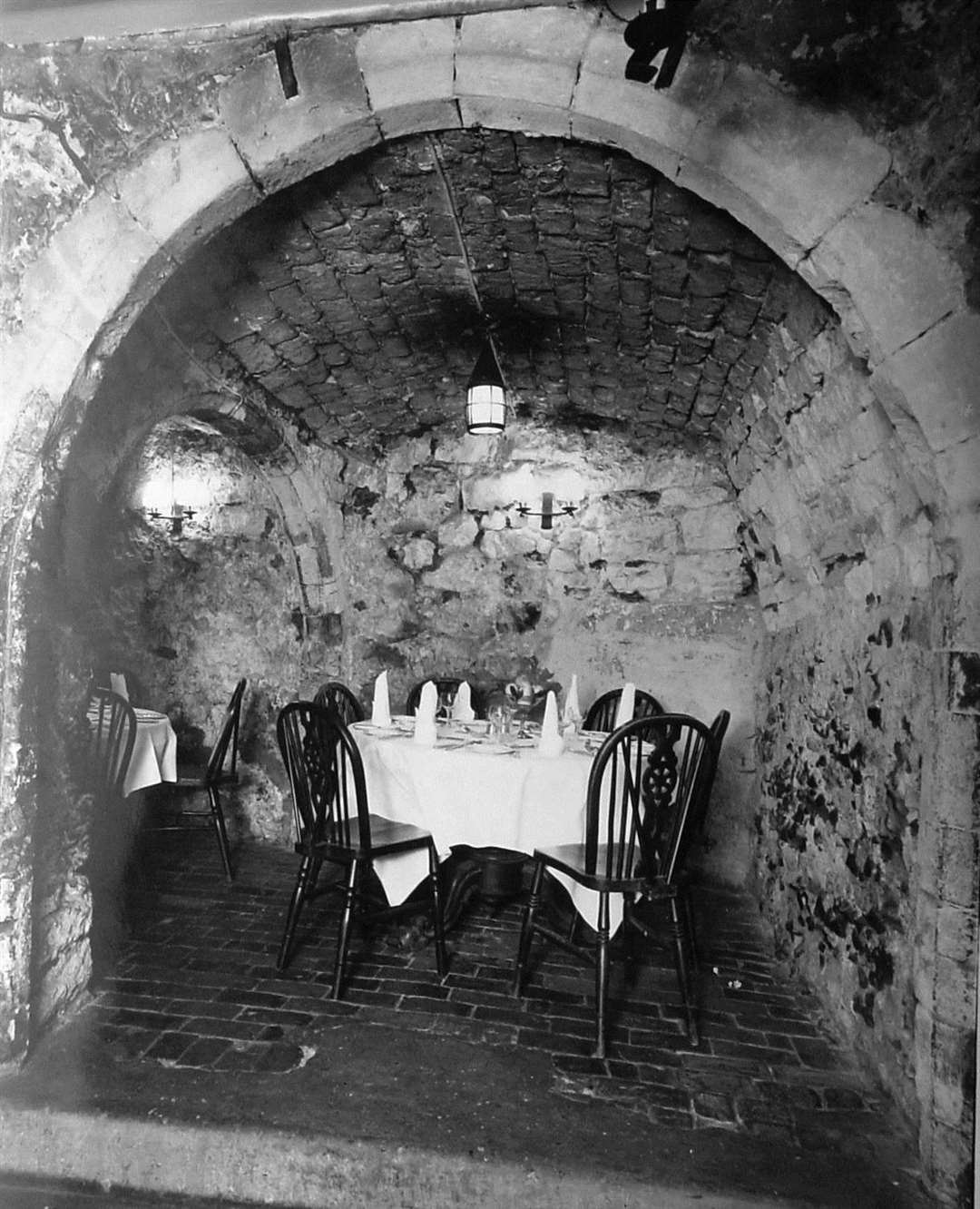 The Crypt restaurant before the fire. Picture courtesy of Dover Museum and Dover Library
