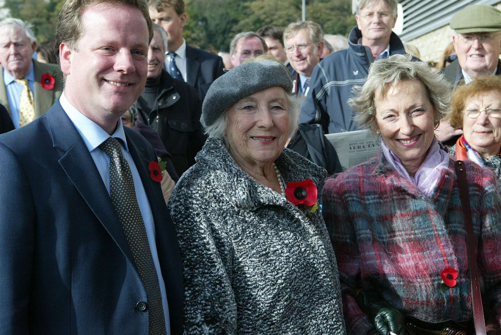 Charlie Elphicke with Dame Vera Lynn at the launch of a community bid to buy the Port of Dover. Picture: Terry Scott