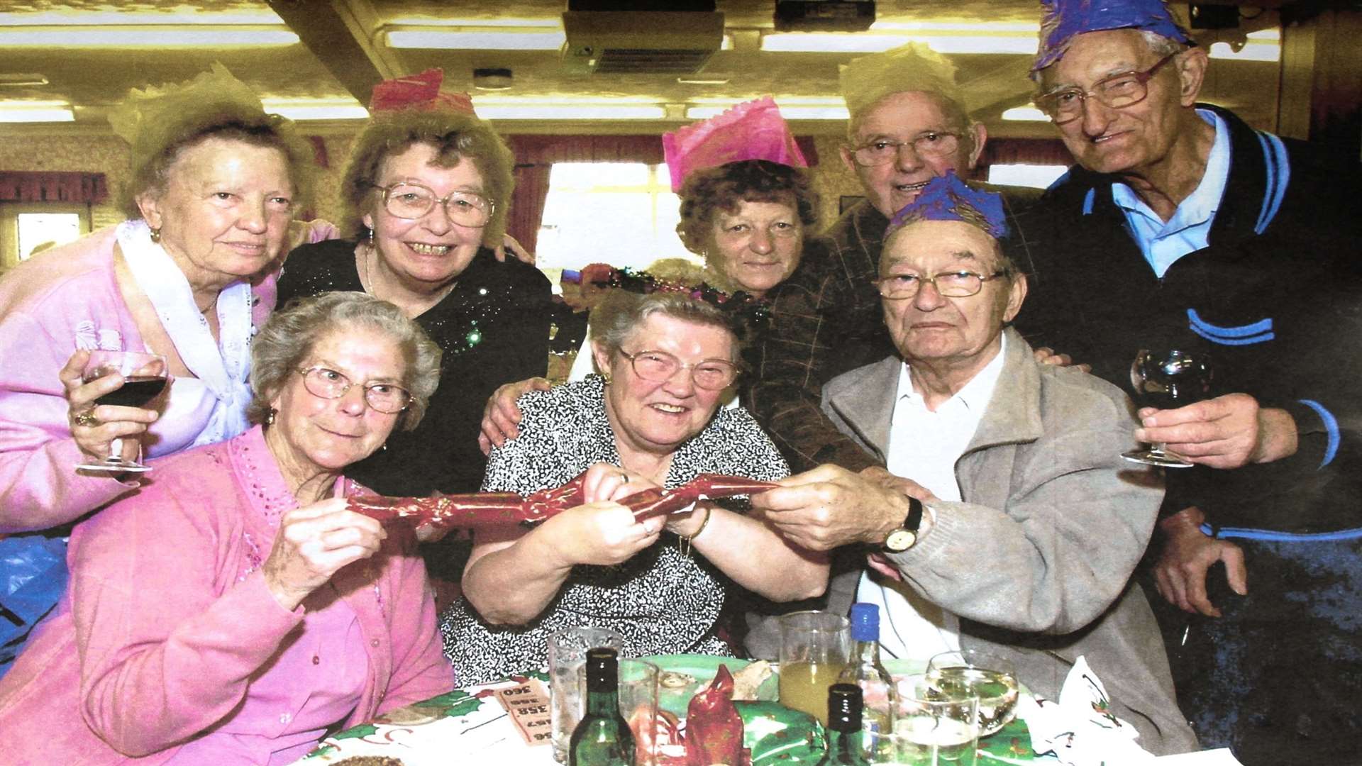 Past and present members of Sheppey's 55-Plus Club at a Christmas party