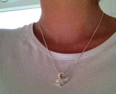Kirstie Boyce has had the pendant for six and a half years after losing her son Jake at 31 weeks pregnant