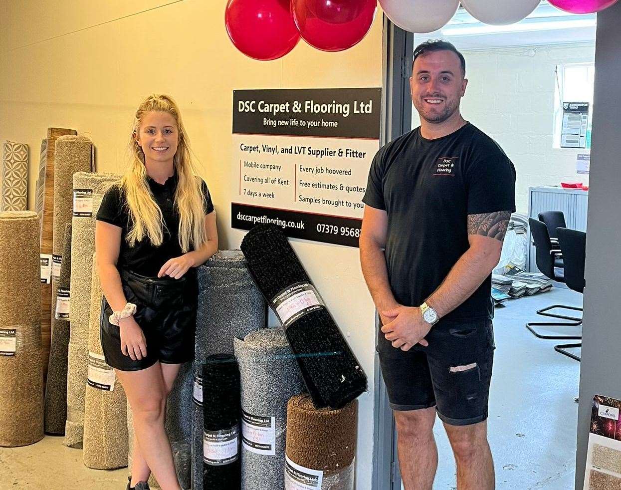 Jess Howes and Dan Cole have opened a showroom in Aldington