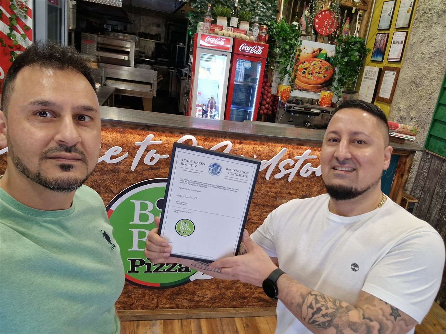 Brothers Tahir and Omed are opening a new pizza business on January 25