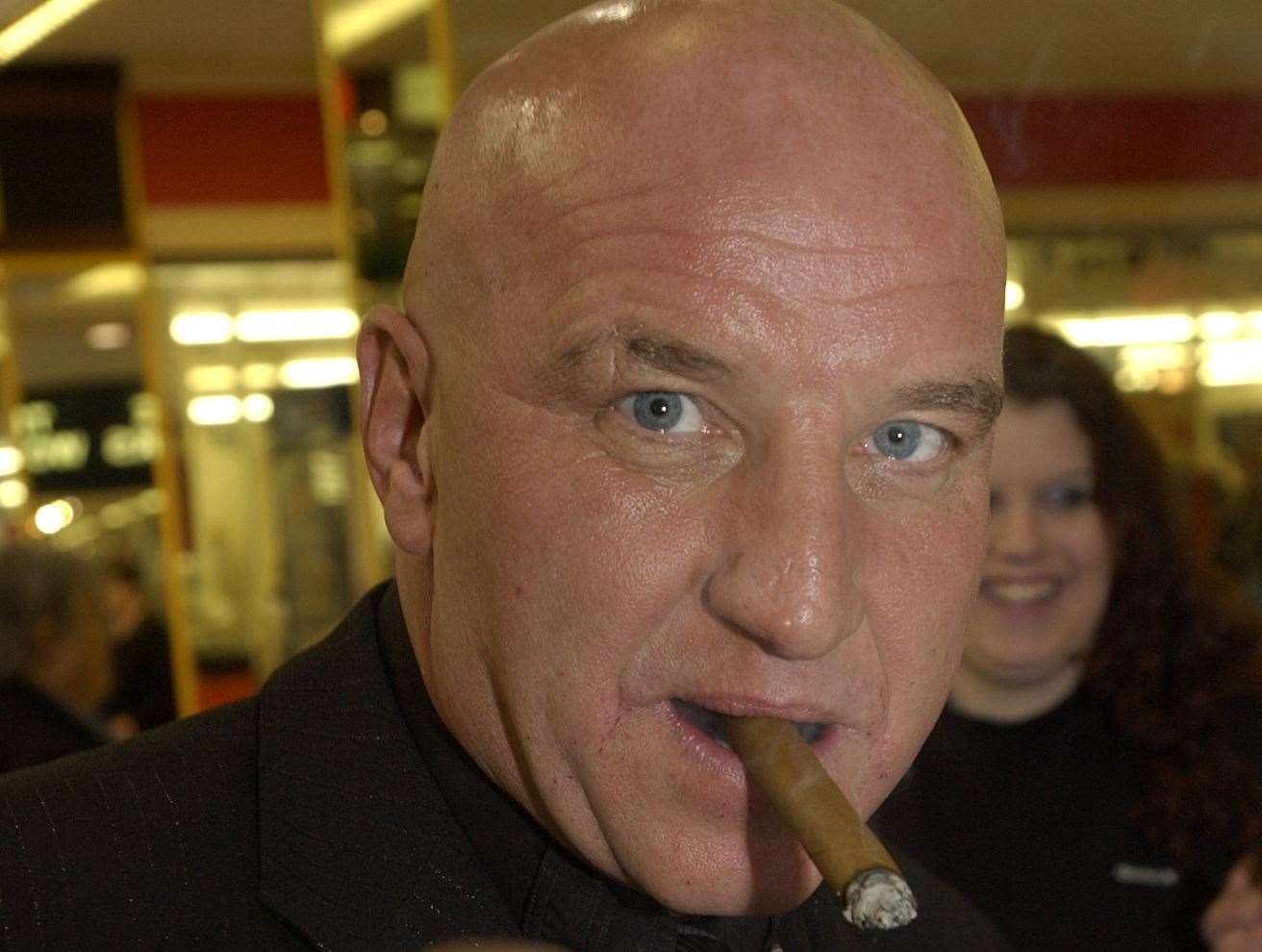 Dave Courtney at the Pentagon Shopping Centre. Picture: Matthew Walker
