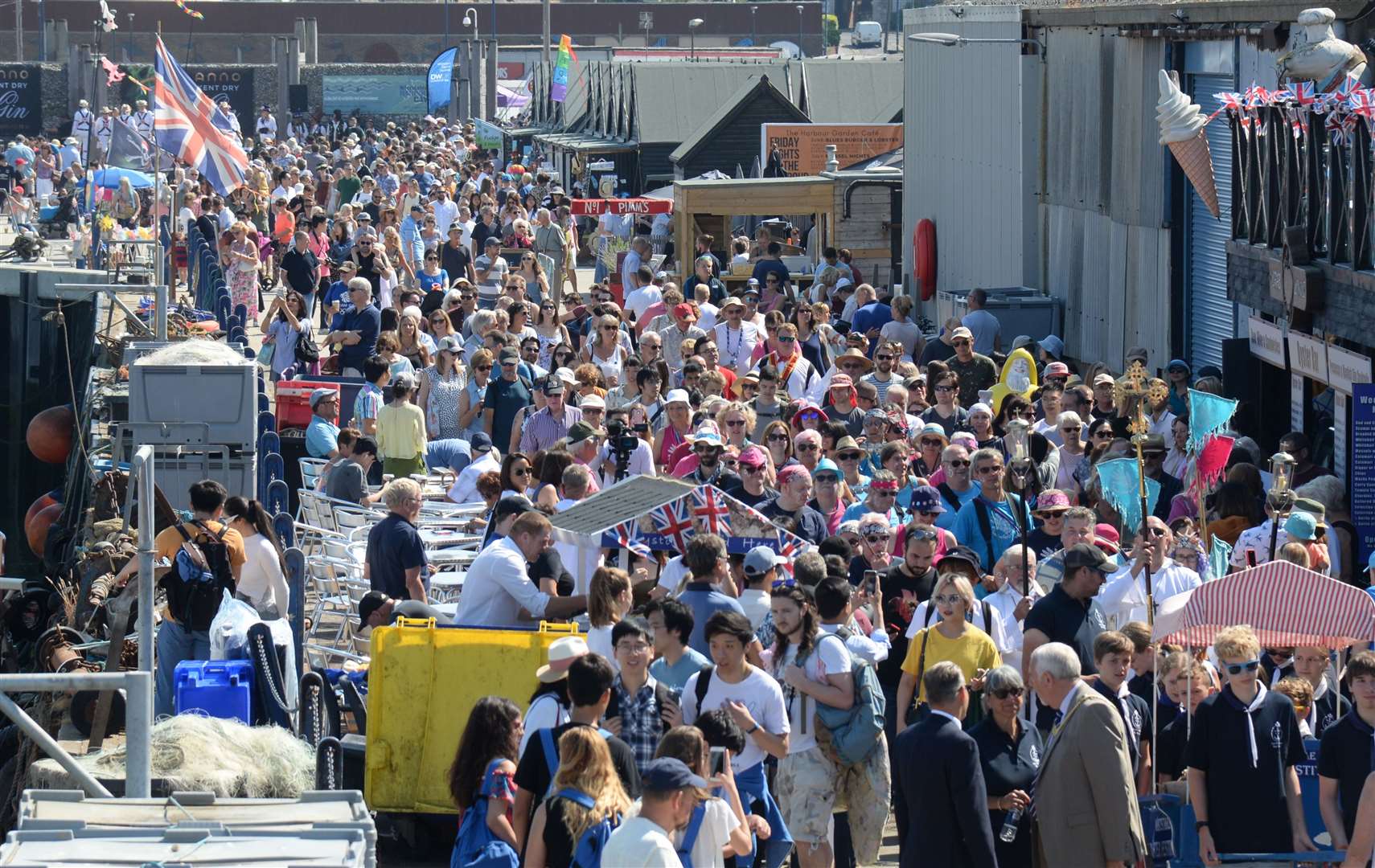 Huge crowds at a previous Whitstable Oyster Festival