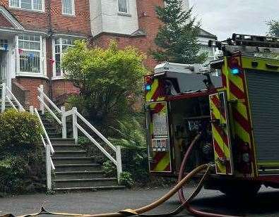 80 firefighters have been tackling a blaze at a childcare centre in Sandy Lane, Orpington. Picture: London Fire Brigade