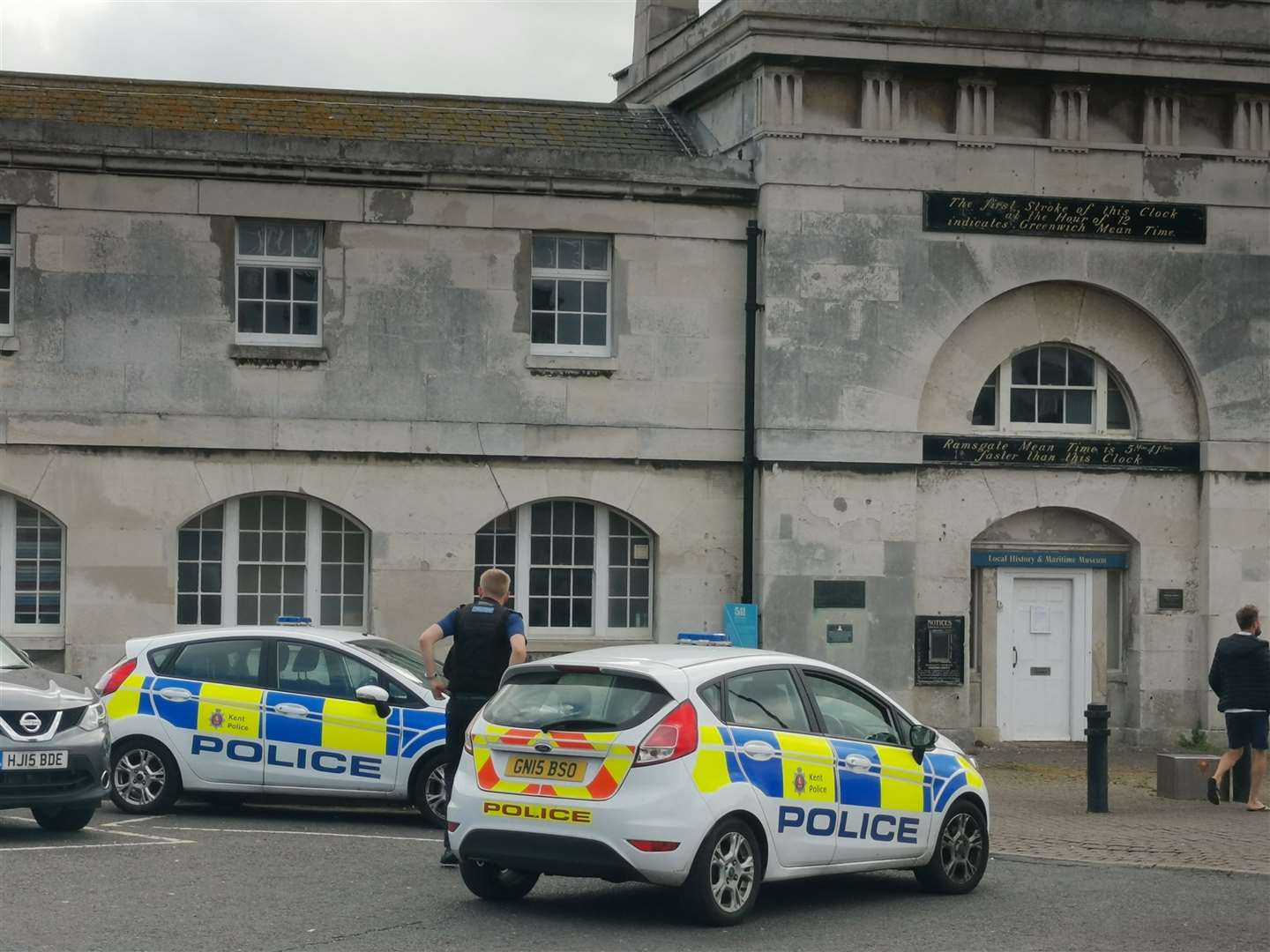 Police were called to the scene in Harbour Parade, Ramsgate