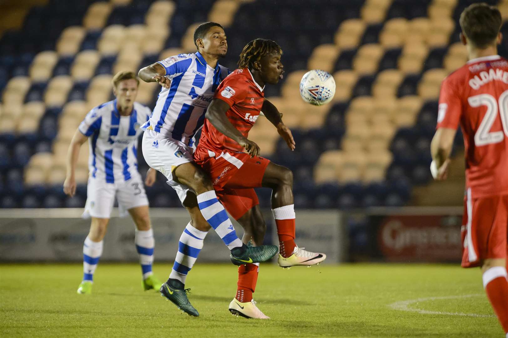 Noel Mbo in action for Gillingham last season Picture: Andy Payton