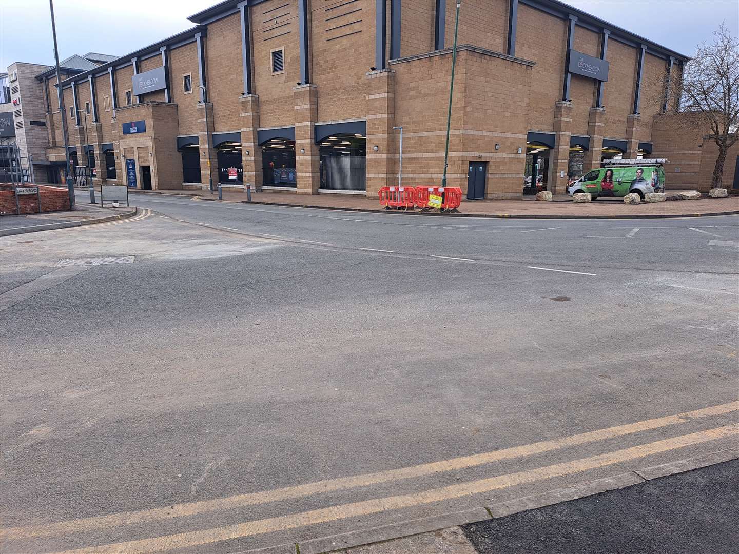 The kerbs have been altered at the junction, but still no roundabout