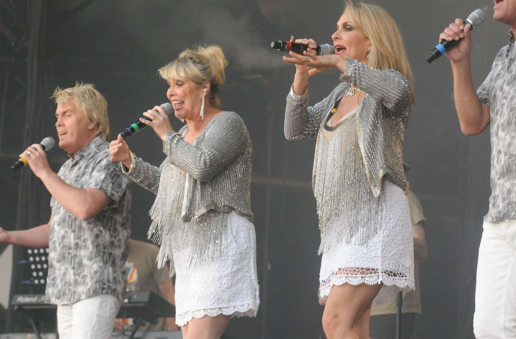 The Fizz performing at Rochester Castle Gardens in 2015 - Mike Nolan far left. Picture: Steve Crispe