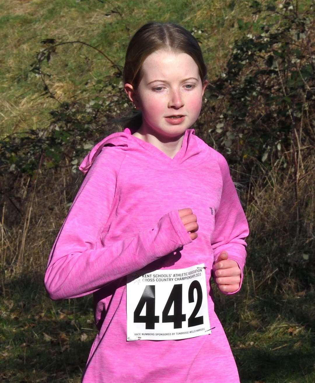 Lucy Chambers for Canterbury & St Augustines in the intermediate girls' class. Picture: Simon Hildrew (62006059)