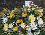 Floral tributes laid at his funeral