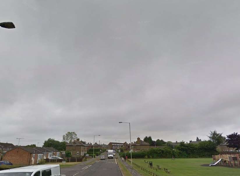 Travellers have arrived at land off Hunter Avenue in Willesborough. Picture: Google.