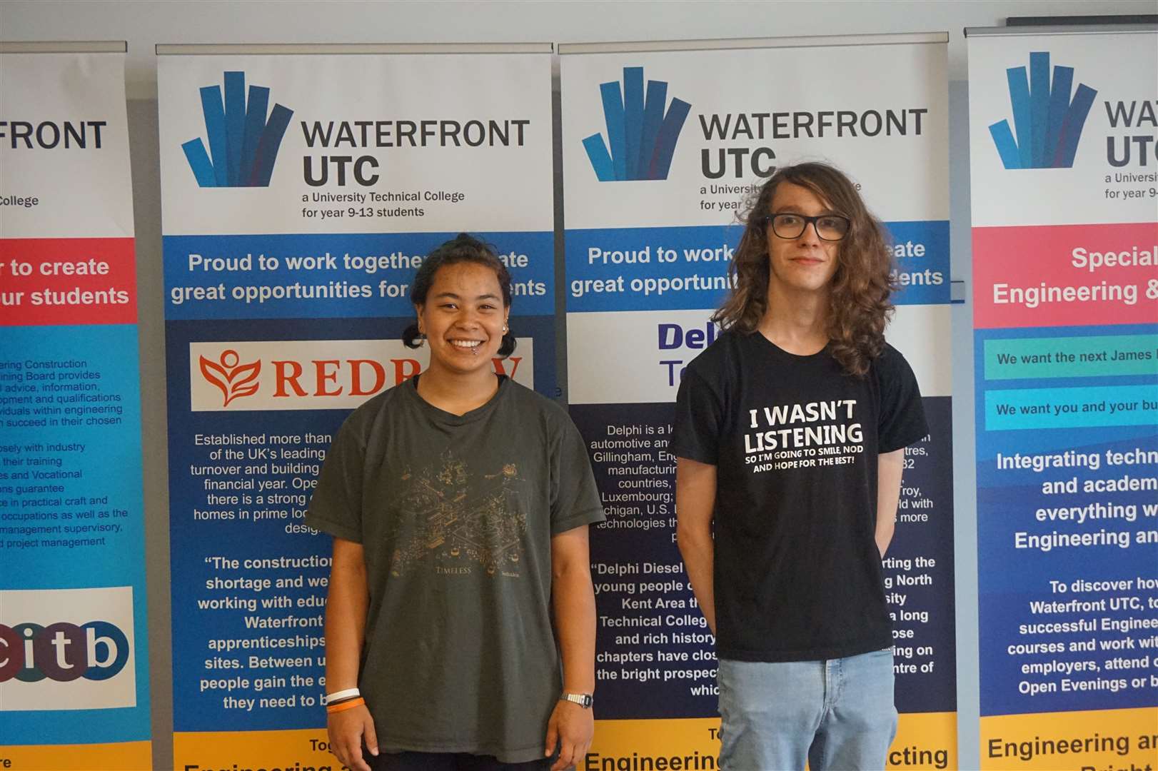 Charlie Darlington and Jasmine Ee took their A-levels at Waterfront UTC (15279697)