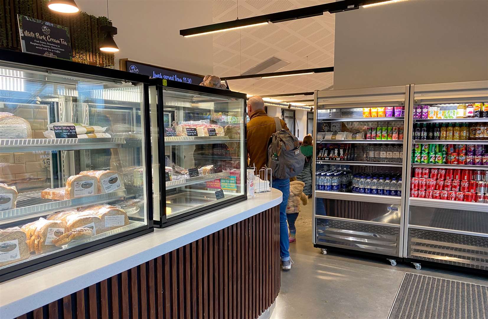 The café has a good selection of drinks and sandwiches, although the cakes were running low already and it was only just lunchtime. Picture: Sam Lawrie