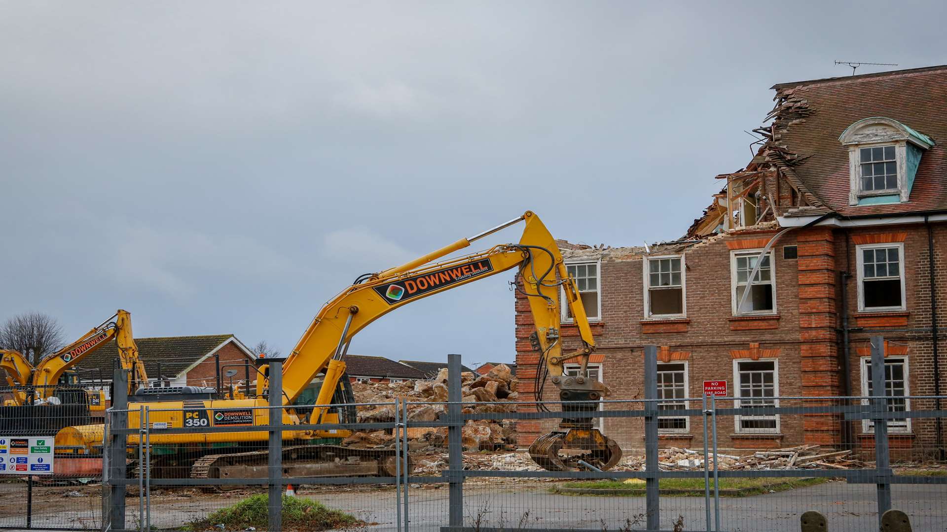 The former nurses home in Hermitage Lane, Maidstone, which is being demolished.