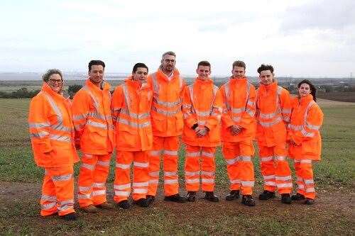 The first group of apprentices have been selected to work on the Lower Thames Crossing proposals. Photo: National Highways