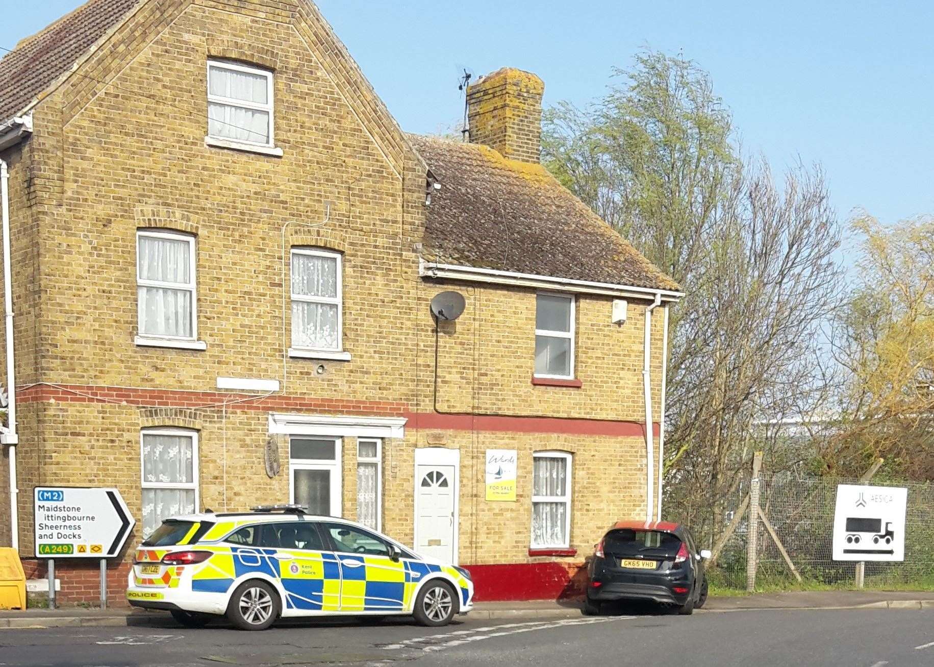 A car has crashed into a house in Queenborough (8411050)